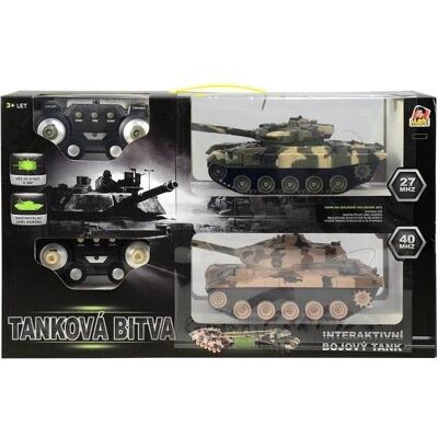 Made Tank 2 ks na ovládanie s pojazdnými pásmi 27 cm, nabíjacia batéria súčasťou Made Tank 2 ks na ovládanie s pojazdnými pásmi 27 cm, nabíjacia batéria súčasťou