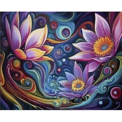 Norimpex Abstraktné kvety 30 × 40 cm Norimpex Abstraktné kvety 30 × 40 cm
