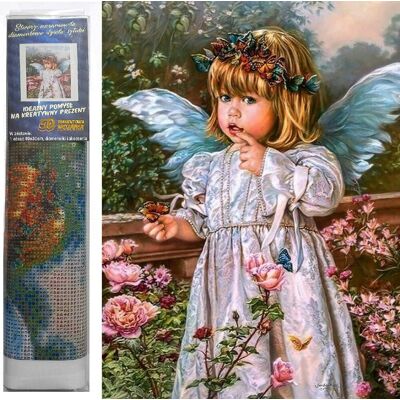 Norimpex Anjelik s kvetinami 30 × 40 cm Norimpex Anjelik s kvetinami 30 × 40 cm