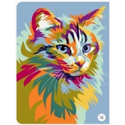 Norimpex Pastelová mačka 30 × 40 cm Norimpex Pastelová mačka 30 × 40 cm