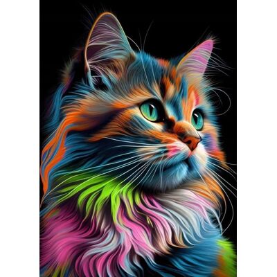 Norimpex Farebná mačka 30 × 40 cm Norimpex Farebná mačka 30 × 40 cm