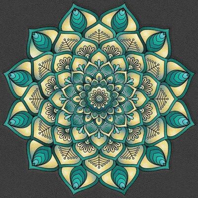 Norimpex 7D Tyrkysová mandala 30 × 40 cm Norimpex 7D Tyrkysová mandala 30 × 40 cm