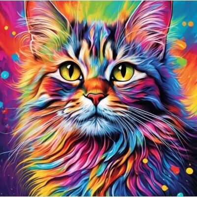 Norimpex Portrét farebného mačiatka 30 × 40 cm Norimpex Portrét farebného mačiatka 30 × 40 cm