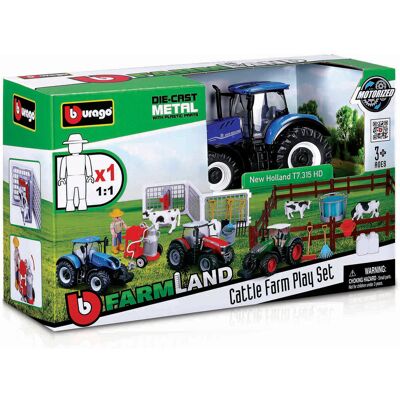 Bburago Farm kravská farma s traktorom Bburago Farm kravská farma s traktorom