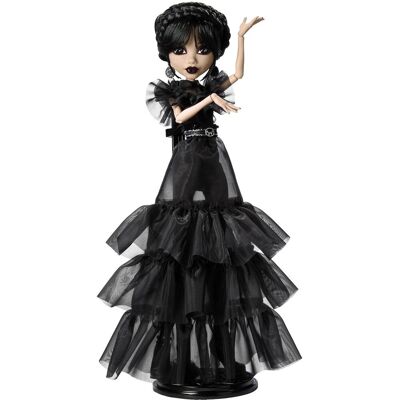Mattel Monster High Wednesday Addams v čiernych šatách Rave’N s doplnkami Mattel Monster High Wednesday Addams v čiernych šatách Rave’N s doplnkami