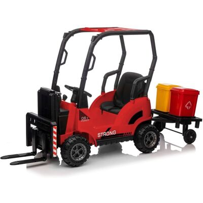 ELJET® Eljet Detský elektrický vysokozdvižný vozík červený, Li-Ion ELJET® Eljet Detský elektrický vysokozdvižný vozík červený, Li-Ion