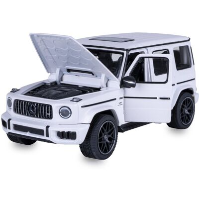 Jamara Mercedes-AMG G 63 Diecast 1 : 24 biele s manuálnym otváraním dverí Jamara Mercedes-AMG G 63 Diecast 1 : 24 biele s manuálnym otváraním dverí