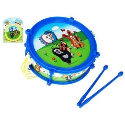 Wiky krtkov bubníček plast 20 cm + 2 paličky plast Wiky krtkov bubníček plast 20 cm + 2 paličky plast