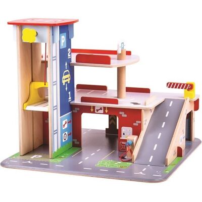 Bigjigs Toys Garáž s parkoviskom Bigjigs Toys Garáž s parkoviskom