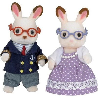 Sylvanian Families Sylvánske rodiny Babička a deduško, čokoládové zajačiky Sylvanian Families Sylvánske rodiny Babička a deduško, čokoládové zajačiky