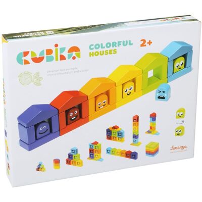 Cubika 14866 Farebné domčeky Cubika 14866 Farebné domčeky