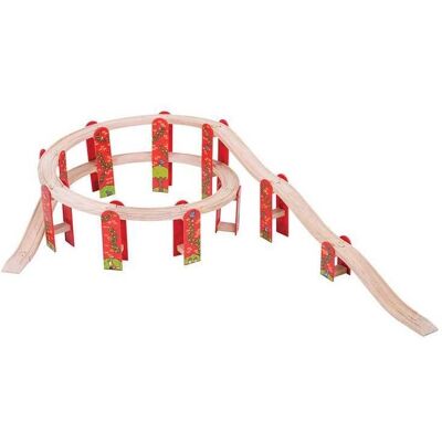 Bigjigs Toys Bigjigs Rail Viacúrovňová súprava koľají Bigjigs Toys Bigjigs Rail Viacúrovňová súprava koľají