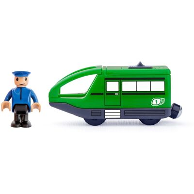 Woody Moderný elektrický rušeň - zelený Woody Moderný elektrický rušeň - zelený