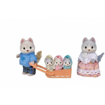 Sylvanian Families Sylvanian Family Rodina Husky s trojčatami Sylvanian Families Sylvanian Family Rodina Husky s trojčatami