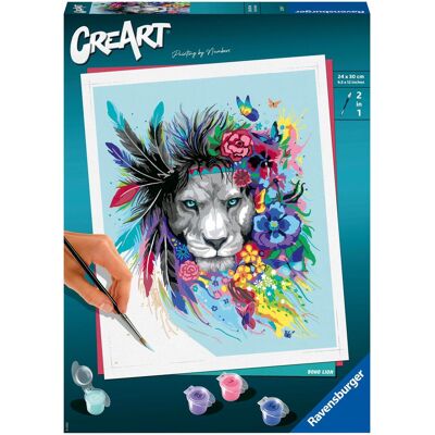 Ravensburger Kreatívne a výtvarné hračky 202249 CreArt Pestrofarebný lev s kvetinami Ravensburger Kreatívne a výtvarné hračky 202249 CreArt Pestrofarebný lev s kvetinami