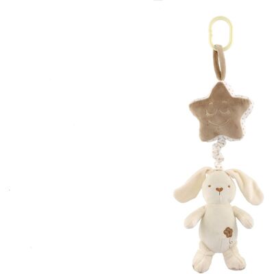 Teddies Zajac s hviezdou, záves na postieľku, naťahovací hrací strojček Teddies Zajac s hviezdou, záves na postieľku, naťahovací hrací strojček
