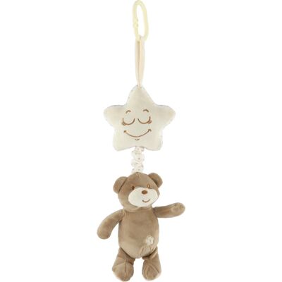 Teddies Medveď s hviezdou plyš záves na postieľku naťahovací hrací strojček Teddies Medveď s hviezdou plyš záves na postieľku naťahovací hrací strojček