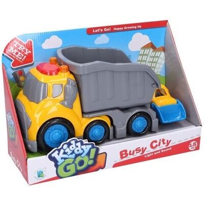 Wiky Kiddy Auto sklápacie s efektmi 19,5 cm buldozér 8 cm Wiky Kiddy Auto sklápacie s efektmi 19,5 cm buldozér 8 cm