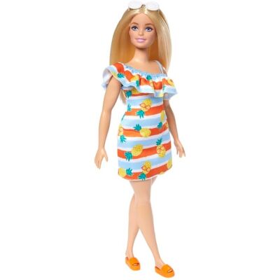 Mattel Barbie Love Ocean Bábika – Pruhované Šaty Mattel Barbie Love Ocean Bábika – Pruhované Šaty