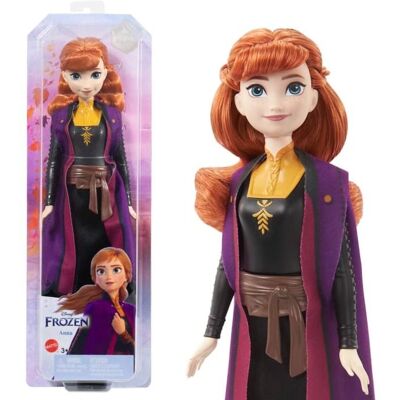 Mattel Frozen Bábika – Anna V Čierno-Oranžových Šatách Mattel Frozen Bábika – Anna V Čierno-Oranžových Šatách