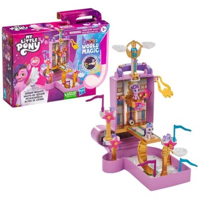 Hasbro My Little Pony Mini World Magic Zephyr Heights - Hracia súprava v kufríku Hasbro My Little Pony Mini World Magic Zephyr Heights - Hracia súprava v kufríku