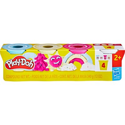 Hasbro Play-Doh 4 ks Téglikov Špeciálne Hmoty s Konfetami Hasbro Play-Doh 4 ks Téglikov Špeciálne Hmoty s Konfetami