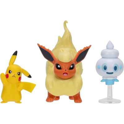 Jazwares Pokémon figúrky – Pikachu, Vanillite, Flareon Jazwares Pokémon figúrky – Pikachu, Vanillite, Flareon