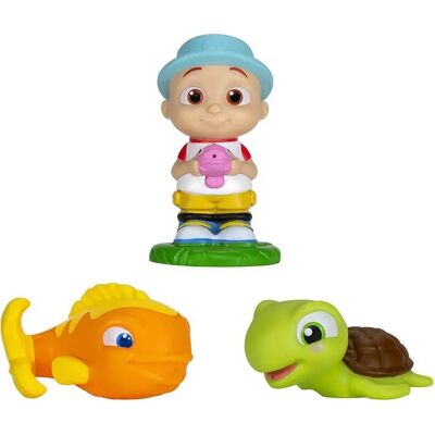 Jazwares Cocomelon Splash Play Sada – JJ, Ryba a Korytnačka Jazwares Cocomelon Splash Play Sada – JJ, Ryba a Korytnačka
