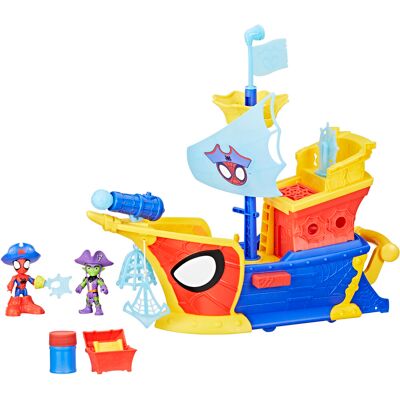 Hasbro - Spider-Man Spidey a jeho úžasní přátelé - Pirátská loď s bublifukem Hasbro - Spider-Man Spidey a jeho úžasní přátelé - Pirátská loď s bublifukem