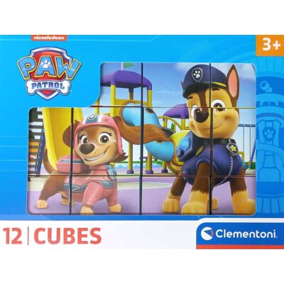 CLEMENTONI Obrázkové kocky Labková patrola, 12 kociek CLEMENTONI Obrázkové kocky Labková patrola, 12 kociek