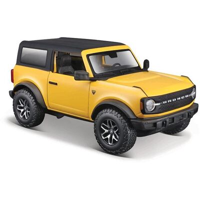 Maisto 2021 Ford Bronco Badlands, žltý Maisto 2021 Ford Bronco Badlands, žltý