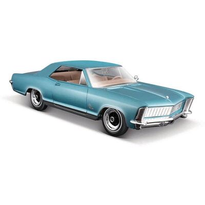 Maisto 1965 Buick Riviera, metal modrý Maisto 1965 Buick Riviera, metal modrý