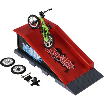 Teddies Skatepark – Bicykel prstový skrutkovací s rampou Teddies Skatepark – Bicykel prstový skrutkovací s rampou