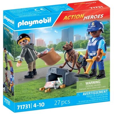 Playmobil 71731 Policajné pátranie so psom Playmobil 71731 Policajné pátranie so psom