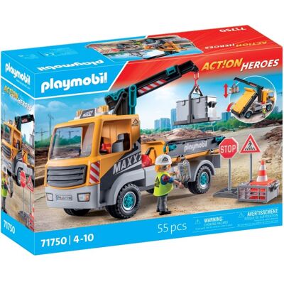 Playmobil 71750 Nákladné auto so žeriavom Playmobil 71750 Nákladné auto so žeriavom