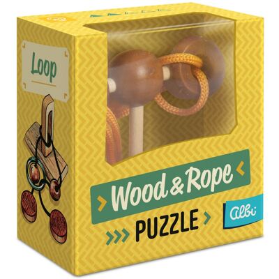 Albi Wood & Rope puzzle - Loop Albi Wood & Rope puzzle - Loop