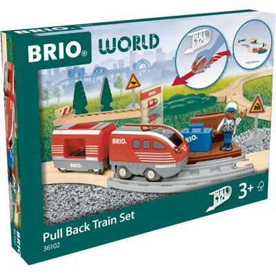 Brio 36102 Vlaková súprava s naťahovacím vláčikom Brio 36102 Vlaková súprava s naťahovacím vláčikom