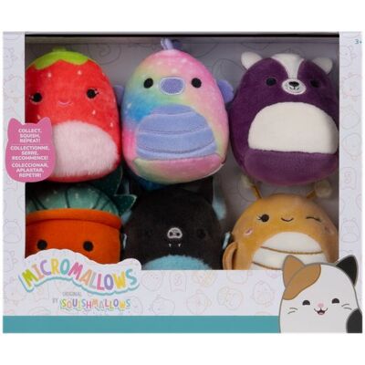 Squishmallows Micromallows 6Pack Kobylka, Koník, Skunk, Sukulent, Jahoda, Netopier Squishmallows Micromallows 6Pack Kobylka, Koník, Skunk, Sukulent, Jahoda, Netopier