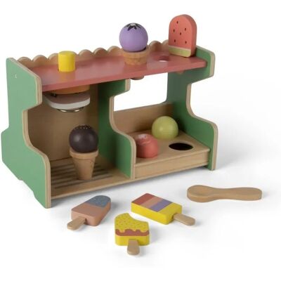 Dantoy Playful Wood zmrzlinový stánok 12 ks Dantoy Playful Wood zmrzlinový stánok 12 ks