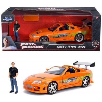Jada Rýchlo a zbesilo auto 1995 Toyota Supra + figúrka Brian O’Conner Jada Rýchlo a zbesilo auto 1995 Toyota Supra + figúrka Brian O’Conner