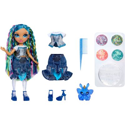 MGA Rainbow High Skyler so slizom a trblietkami blue MGA Rainbow High Skyler so slizom a trblietkami blue