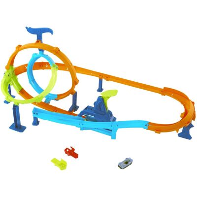 Mattel Hot Wheels Stunt Tracks Rapid Launch Cyclone Mattel Hot Wheels Stunt Tracks Rapid Launch Cyclone