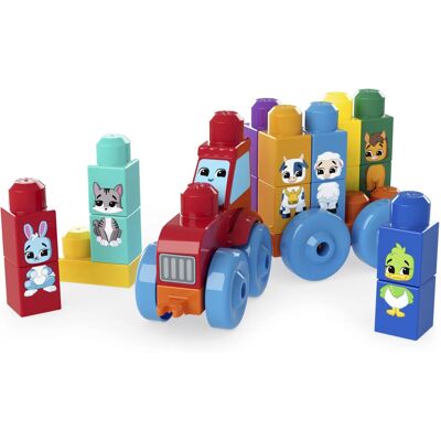 Mattel Mega Bloks – Traktor so zvieratkami Mattel Mega Bloks – Traktor so zvieratkami