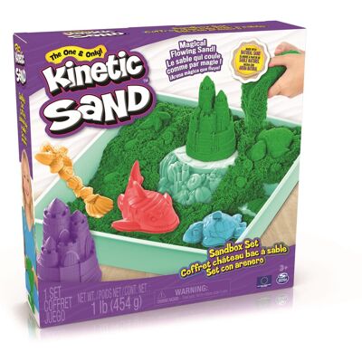 Spin Master Kinetic Sand Krabica tekutého piesku s podložkou Zelená Spin Master Kinetic Sand Krabica tekutého piesku s podložkou Zelená