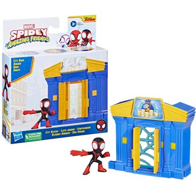 Hasbro Spider-Man Spidey and his Amazing Friends Cityblocks Miles Hasbro Spider-Man Spidey and his Amazing Friends Cityblocks Miles