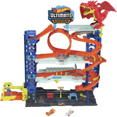 Mattel Hot Wheels City Garáž s drakom Mattel Hot Wheels City Garáž s drakom