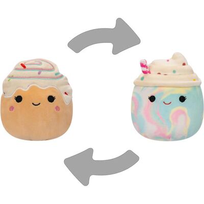 Squishmallows 2 v 1 Frappé Kelen a škoricová rolka Rease Squishmallows 2 v 1 Frappé Kelen a škoricová rolka Rease