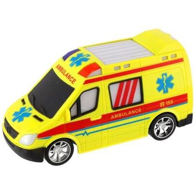 Teddies Auto RC ambulancia 20 cm na diaľkové ovládanie 27 MHz Teddies Auto RC ambulancia 20 cm na diaľkové ovládanie 27 MHz