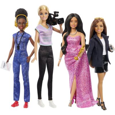 Mattel Barbie Súprava bábik filmové povolanie 4 ks Mattel Barbie Súprava bábik filmové povolanie 4 ks