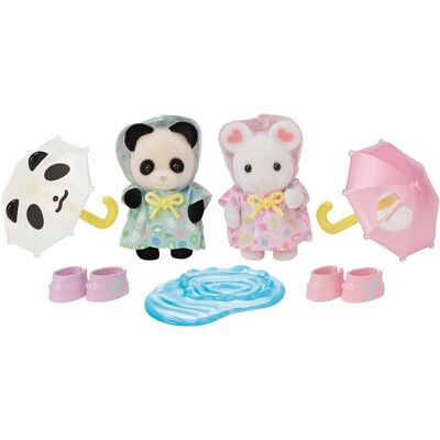 Sylvanian Families Prechádzka v daždi Baby Duo Sylvanian Families Prechádzka v daždi Baby Duo